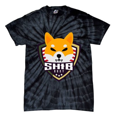 Shiba Army Badge Crest Tie-Dye T-Shirt