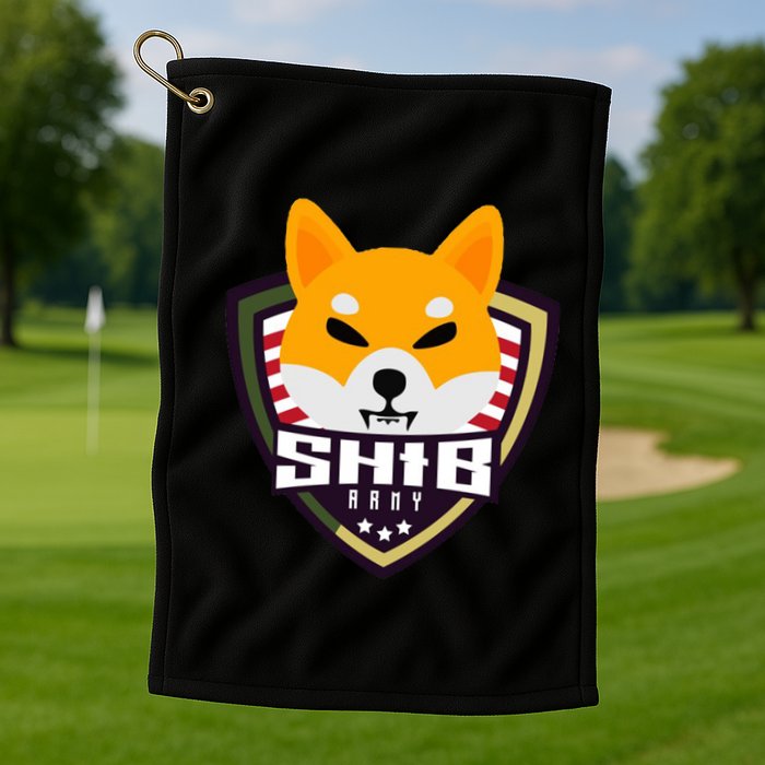 Shiba Army Badge Crest Golf Towel