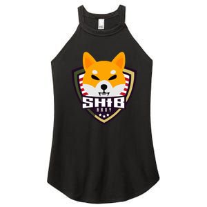 Shiba Army Badge Crest Women's Perfect Tri Rocker Tank