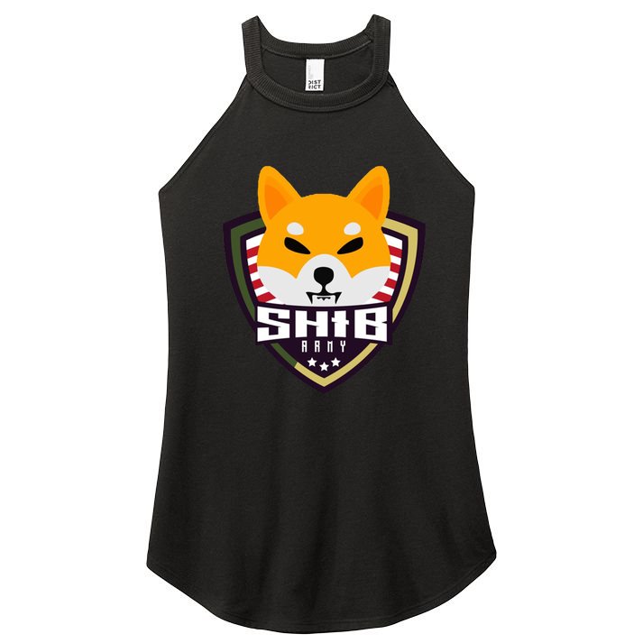 Shiba Army Badge Crest Women's Perfect Tri Rocker Tank