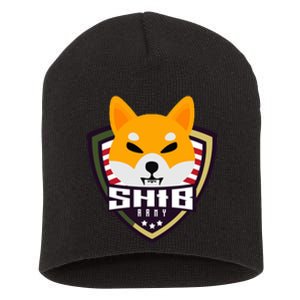 Shiba Army Badge Crest Short Acrylic Beanie