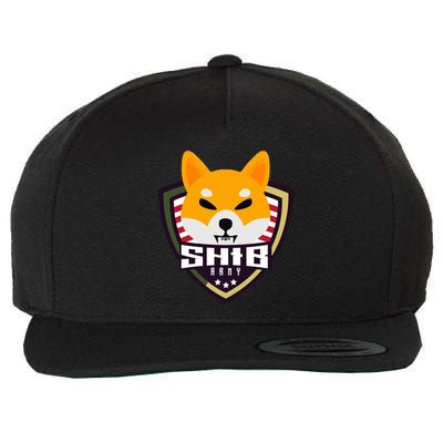 Shiba Army Badge Crest Wool Snapback Cap