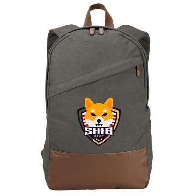 Shiba Army Badge Crest Cotton Canvas Backpack