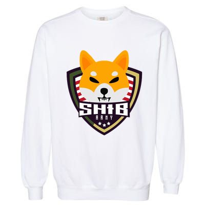 Shiba Army Badge Crest Garment-Dyed Sweatshirt