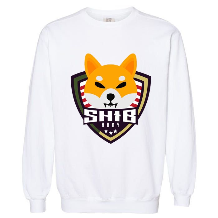 Shiba Army Badge Crest Garment-Dyed Sweatshirt
