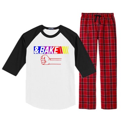 Shake And Bake Funny Family Lover Dad Daughter Son Matching Gift Raglan Sleeve Pajama Set