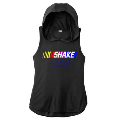 Shake And Bake Funny Family Lover Dad Daughter Son Matching Ladies PosiCharge Tri-Blend Wicking Draft Hoodie Tank