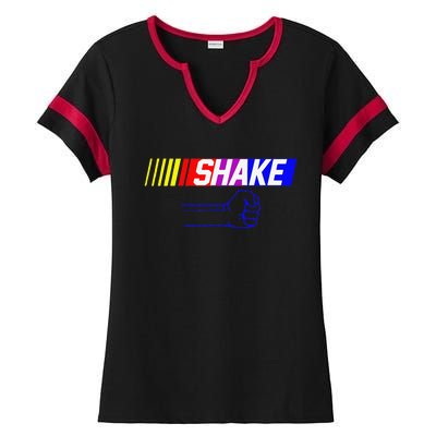 Shake And Bake Funny Family Lover Dad Daughter Son Matching Ladies Halftime Notch Neck Tee