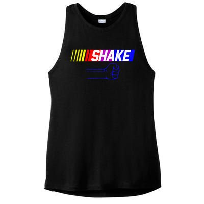 Shake And Bake Funny Family Lover Dad Daughter Son Matching Ladies PosiCharge Tri-Blend Wicking Tank