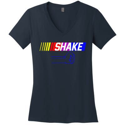 Shake And Bake Funny Family Lover Dad Daughter Son Matching Women's V-Neck T-Shirt