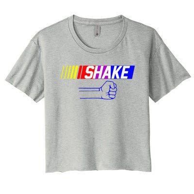 Shake And Bake Funny Family Lover Dad Daughter Son Matching Women's Crop Top Tee