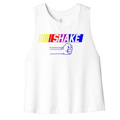 Shake And Bake Funny Family Lover Dad Daughter Son Matching Women's Racerback Cropped Tank