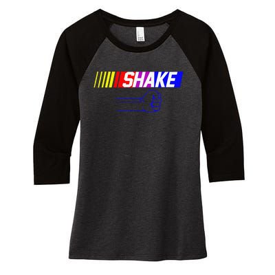 Shake And Bake Funny Family Lover Dad Daughter Son Matching Women's Tri-Blend 3/4-Sleeve Raglan Shirt