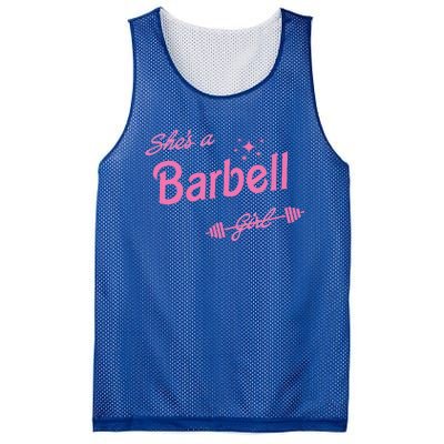 Shes A Barbell Mesh Reversible Basketball Jersey Tank