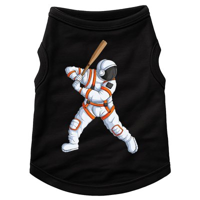 Space Astronaut Baseball Funny Baseball Player Doggie Tank