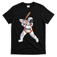 Space Astronaut Baseball Funny Baseball Player T-Shirt