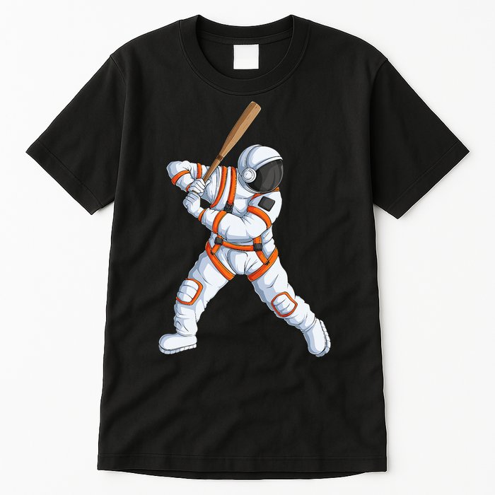 Space Astronaut Baseball Funny Baseball Player Tall T-Shirt