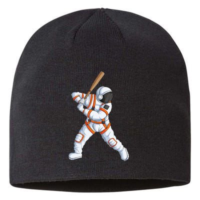 Space Astronaut Baseball Funny Baseball Player Sustainable Beanie