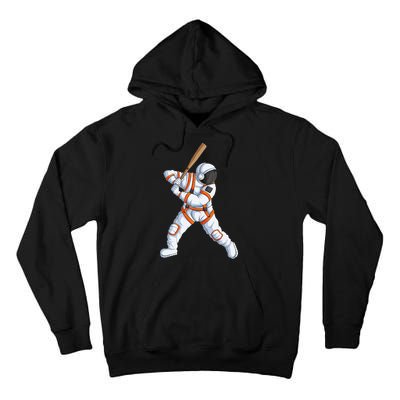 Space Astronaut Baseball Funny Baseball Player Tall Hoodie