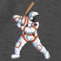 Space Astronaut Baseball Funny Baseball Player Vector Backpack