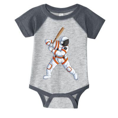 Space Astronaut Baseball Funny Baseball Player Infant Baby Jersey Bodysuit