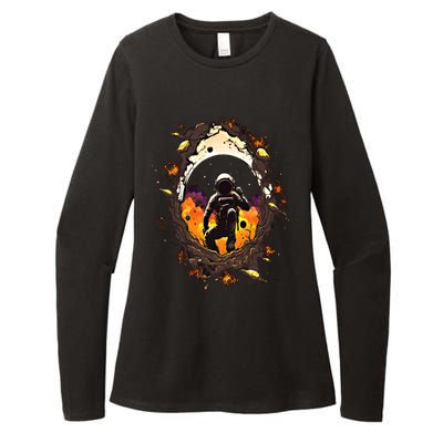 Space Astronaut Black Hole Astronomy Astronomer Funny Gift Womens CVC Long Sleeve Shirt