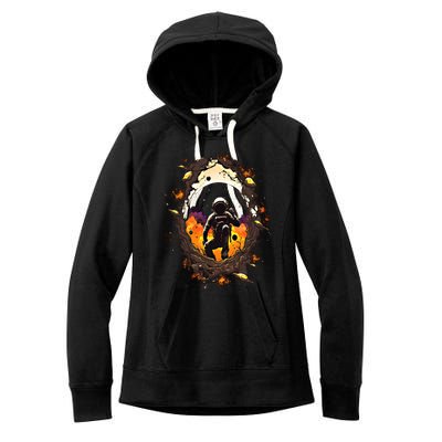 Space Astronaut Black Hole Astronomy Astronomer Funny Gift Women's Fleece Hoodie