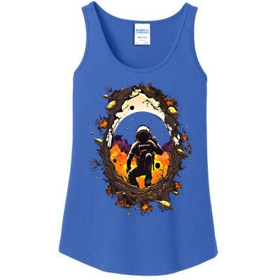 Space Astronaut Black Hole Astronomy Astronomer Funny Gift Ladies Essential Tank