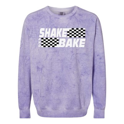 Shake And Bake Funny Family Matching Lover Dad Daughter Son Colorblast Crewneck Sweatshirt