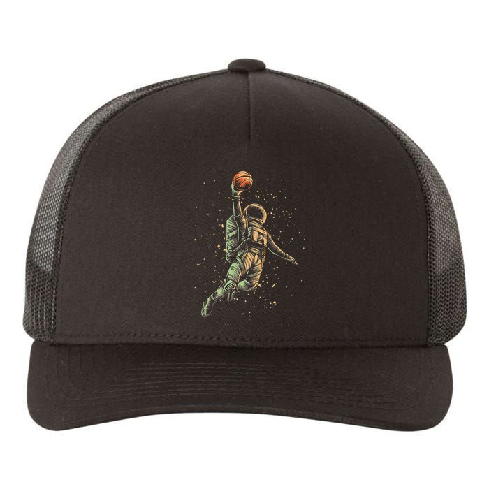 Space Astronaut Basketball Player Funny planet Yupoong Adult 5-Panel Trucker Hat