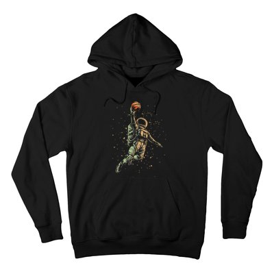 Space Astronaut Basketball Player Funny planet Hoodie