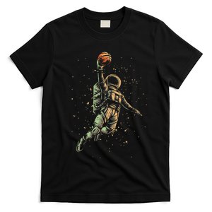 Space Astronaut Basketball Player Funny planet T-Shirt