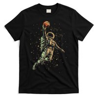 Space Astronaut Basketball Player Funny planet T-Shirt