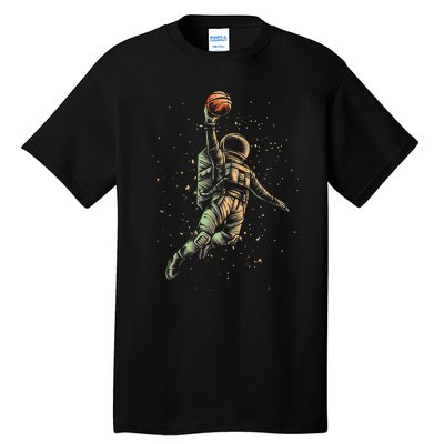 Space Astronaut Basketball Player Funny planet Tall T-Shirt