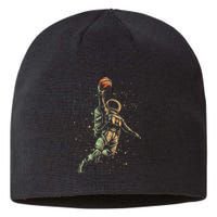 Space Astronaut Basketball Player Funny planet Sustainable Beanie