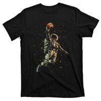 Space Astronaut Basketball Player Funny T-Shirt