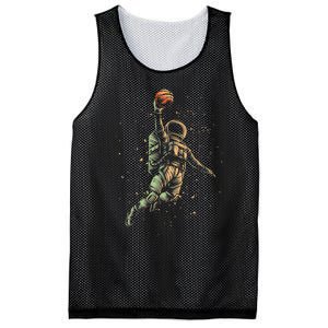 Space Astronaut Basketball Player Funny Mesh Reversible Basketball Jersey Tank