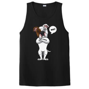 Stubborn American Bulldog Dog Funny PosiCharge Competitor Tank