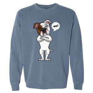 Stubborn American Bulldog Dog Funny Garment-Dyed Sweatshirt