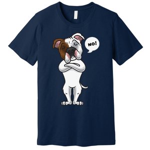 Stubborn American Bulldog Dog Funny Premium T-Shirt