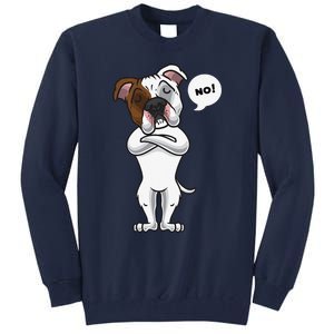 Stubborn American Bulldog Dog Funny Tall Sweatshirt