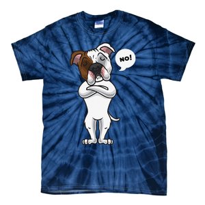 Stubborn American Bulldog Dog Funny Tie-Dye T-Shirt