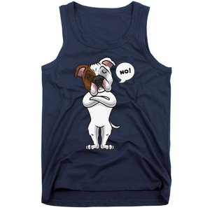 Stubborn American Bulldog Dog Funny Tank Top