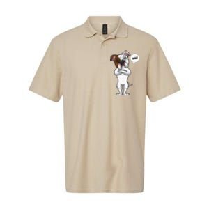 Stubborn American Bulldog Dog Funny Softstyle Adult Sport Polo