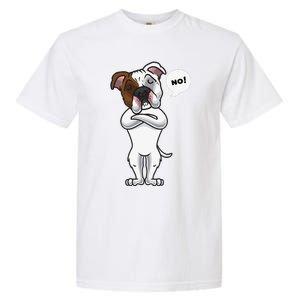 Stubborn American Bulldog Dog Funny Garment-Dyed Heavyweight T-Shirt