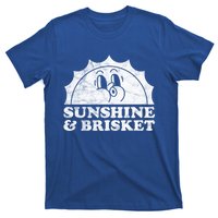 Sunshine And Brisket Retro Vintage Sun Beef Great Gift T-Shirt