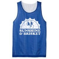 Sunshine And Brisket Retro Vintage Sun Beef Great Gift Mesh Reversible Basketball Jersey Tank