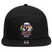Sitka Alaska Bald Eagle Usa Flag 7 Panel Mesh Trucker Snapback Hat