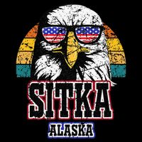 Sitka Alaska Bald Eagle Usa Flag Impact Tech Backpack