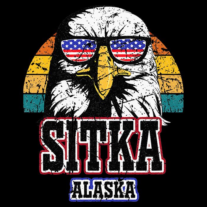 Sitka Alaska Bald Eagle Usa Flag Impact Tech Backpack